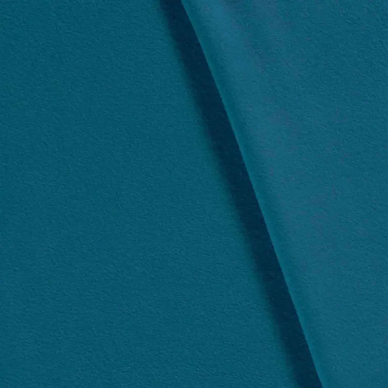 Wochenendangebot Baumwoll-Fleece uni pfauenblau - 1121